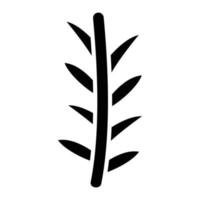 Rosemary Glyph Icon vector