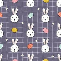 Rabbit nursery seamless pattern Use for prints, wallpapers, decorations, textiles, vector illustration