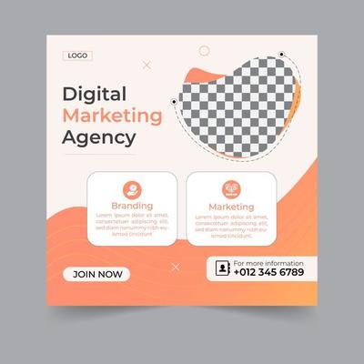 Digital marketing social media post business webinar for social media post, business banner template geometric shape design for attractive abstract elements post background space for text