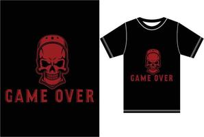 Game Over T shirt. Typography T shirt. Funny T shirt Design. vector