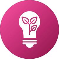 Eco Bulb Icon Style vector