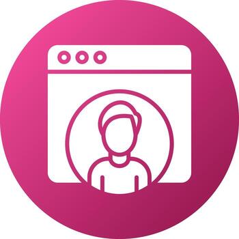 Web User Icon Style vector