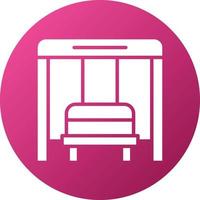 Bus Stop Icon Style vector