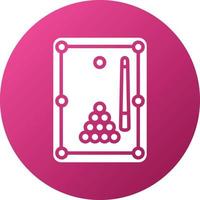 Billiards Icon Style vector