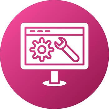 Web Optimization Icon Style vector