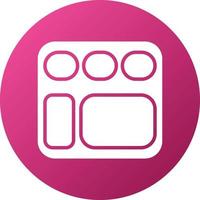 Food Tray Icon Style vector