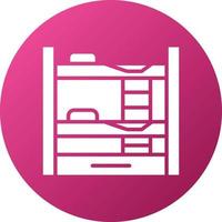 Bunk Bed Icon Style vector