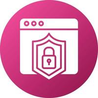 Web Protection Icon Style vector