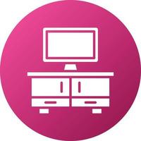 Tv Table Icon Style vector