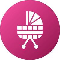 Baby Stroller Icon Style vector