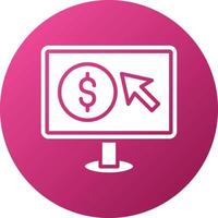 Pay Per Click Icon Style vector