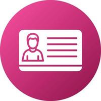 Member Card Icon Style vector