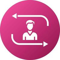 Returning Visitor Icon Style vector