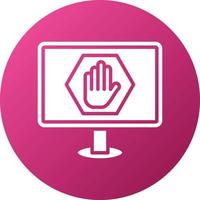 Ad Blocker Icon Style vector