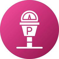 Parking Meter Icon Style vector