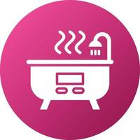 Hot Tub Icon Style vector