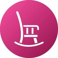 Rocking Chair Icon Style vector