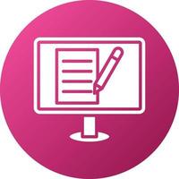 Blogging Icon Style vector