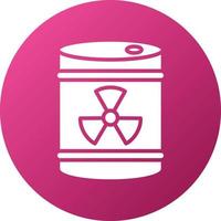 Radioactive Barrel Icon Style vector