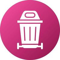 Trash Can Icon Style vector