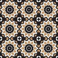 Elegant vintage ceramic mosaic tile seamless pattern vector