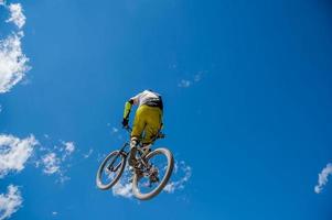 Jump with the bicycle photo