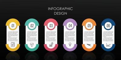 Vector infographic template design and marketting icon for business.