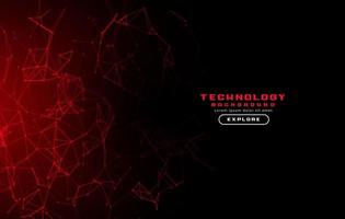 abstract technology background with red lights vector