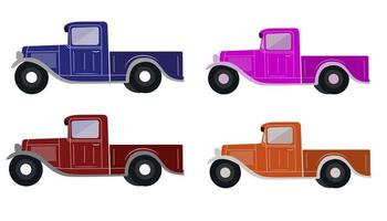 Old retro truck Design vector illustration