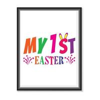 Happy Easter Day Design vector, Happy Easter day svg design craft for cricut vector