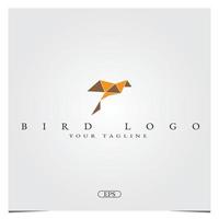 bird paper logo premium elegant template abstract vector eps 10