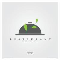 restaurante orgánico logo premium elegante plantilla abstracto vector eps 10