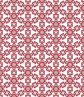 Red and white color seamless pattern texture and template. Multicolored. Colorful ornamental graphic design. vector