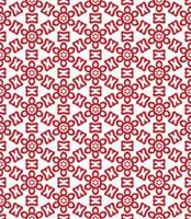 Red and white color seamless pattern texture and template. Multicolored. Colorful ornamental graphic design. vector