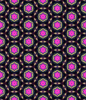 Bright and neon multi color seamless pattern texture and template. Multicolored. Colorful ornamental graphic design. vector