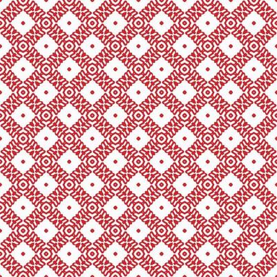 Red and white color seamless pattern texture and template. Multicolored. Colorful ornamental graphic design.