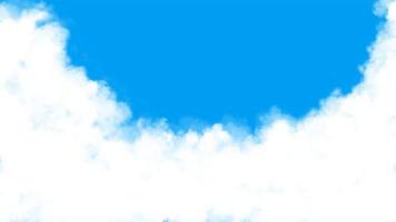 fondo abstracto cielo azul con nubes. paisaje. puede usar este fondo para su contenido como video, cotización, promoción, fondo, concepto de redes sociales, presentación, educación y más.