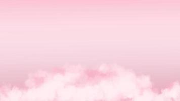 ilustración realista de nubes esponjosas rosas. dulce fondo para su contenido como el día de san valentín, boda, amor, pareja, romance, romántico, tarjeta de felicitación, invitación, promoción, publicidad, etc.