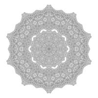 hermoso vector de mandala de arte de línea para el diseño