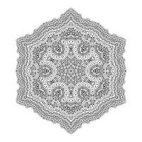 elegant line art mandala vector for design