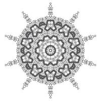 hermosa línea arte mandala vector