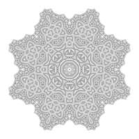 elegante diseño de mandala de arte lineal vector