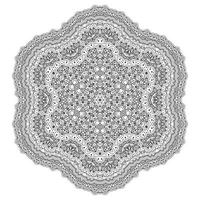 beautiful line art mandala vector