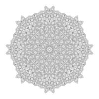 vector de mandala de arte de línea elegante para diseño