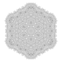 elegant line art mandala design vector