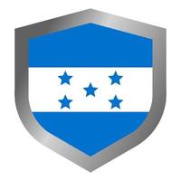 Honduras flag shield vector