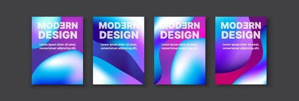 Brochure banner set collection flyer of abstract vector