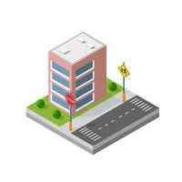 Isometric 3D module block vector