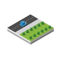 Isometric 3d module block vector