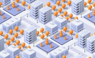 Architecture vector illustration city for business background with isometric skyscraper